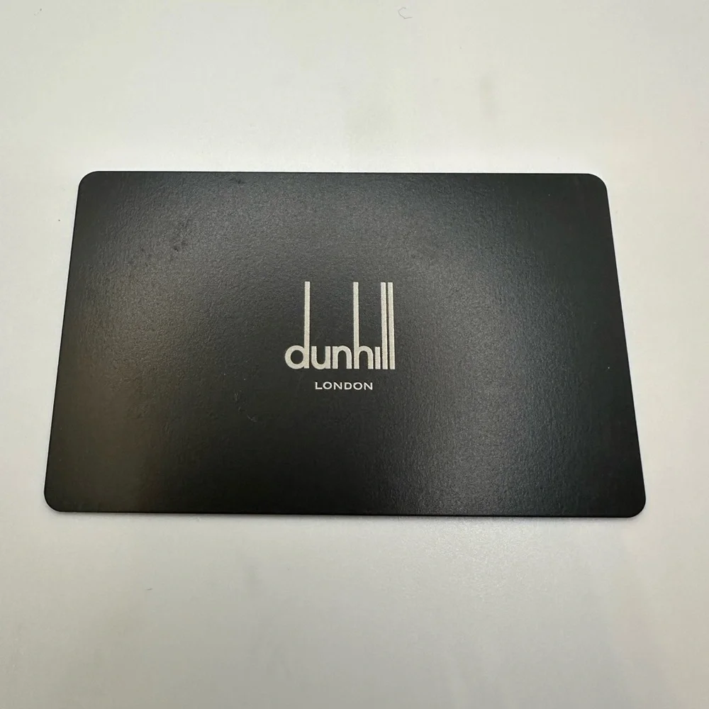 Dunhill Black Leather Wallet with Textured Finish